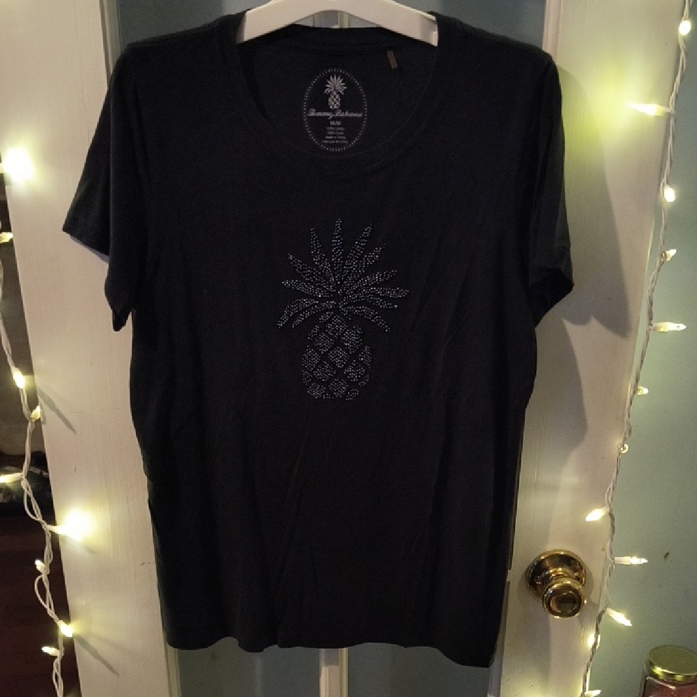 Tommy Bahama Black Pineapple Tee